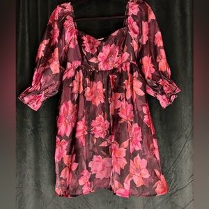 Babydoll Floral Dress- medium